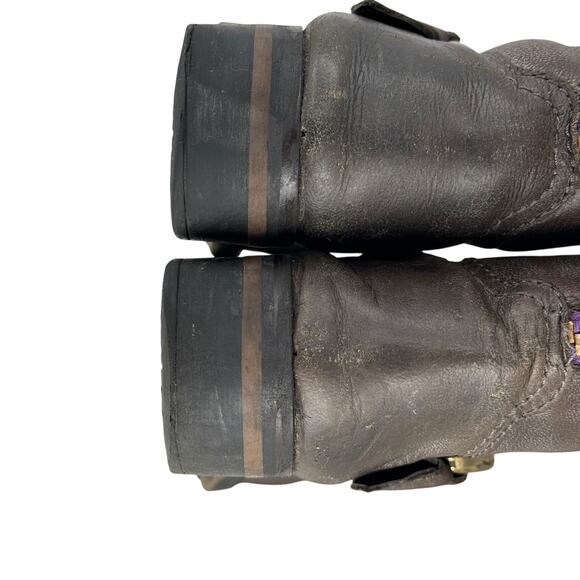 Steve Madden Lindley Biker Boot Women's 7 Brown Equestrian Retro Rustic Y2K Moto - Picture 9 of 13